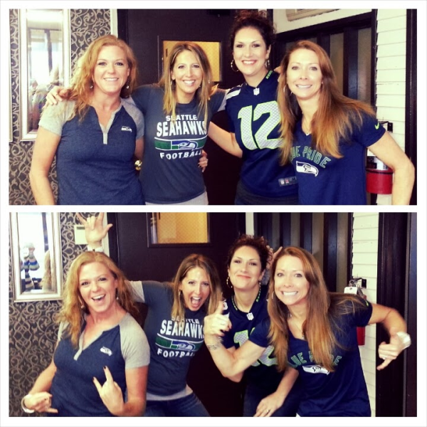 Plumb Ladies supporting there seahawks