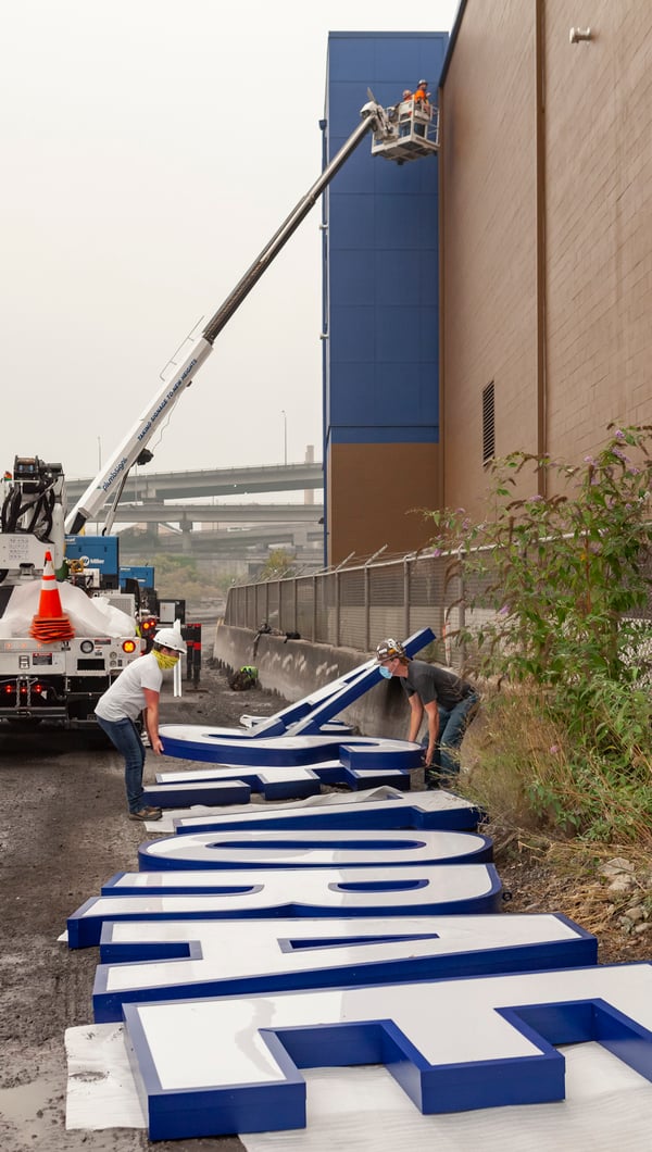 West Coast Self Storage Harbor Avenue Sign Install 