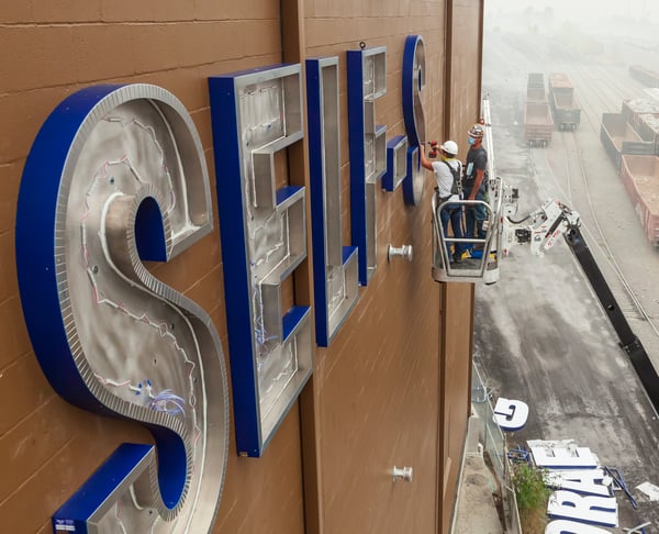 West Coast Self Storage Harbor Avenue Sign Install 